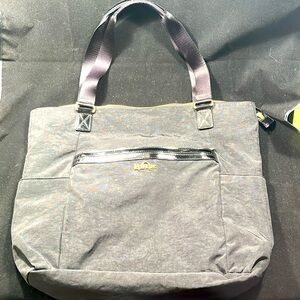 Kipling black canvas tote